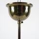Italian brass and opaline chandelier, 1950s