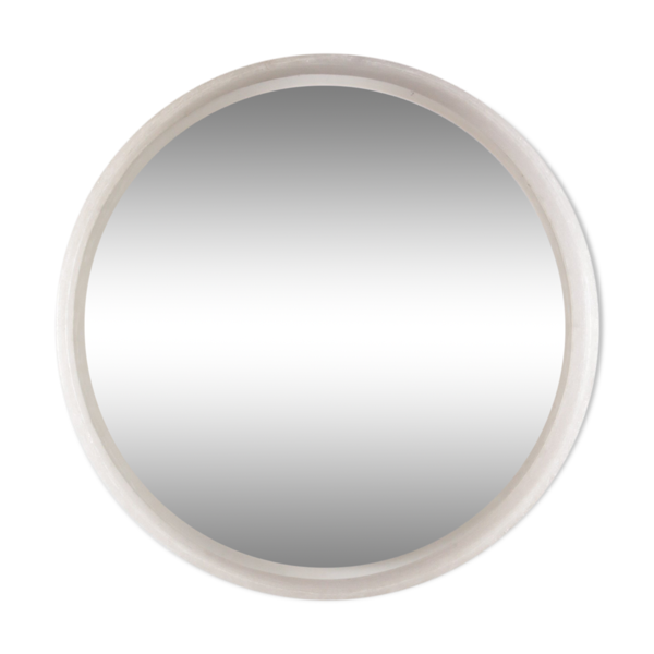 Miroir de salle de bain rond en plexiglas par Hillebrand, 1960 Allemagne