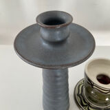Trio of vintage ceramic candlesticks from the 70s