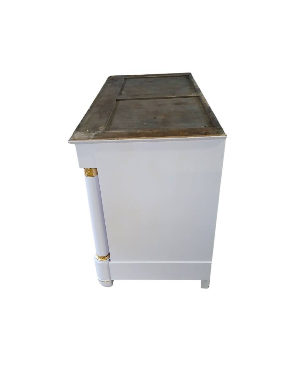 Empire style chest of drawers, 19th century, painted