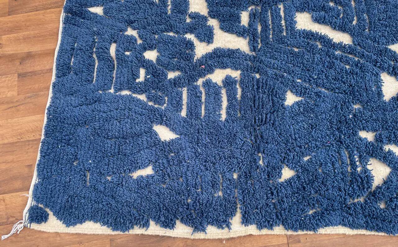 Handmade Berber rug in wool 2.5 x 1.5 m