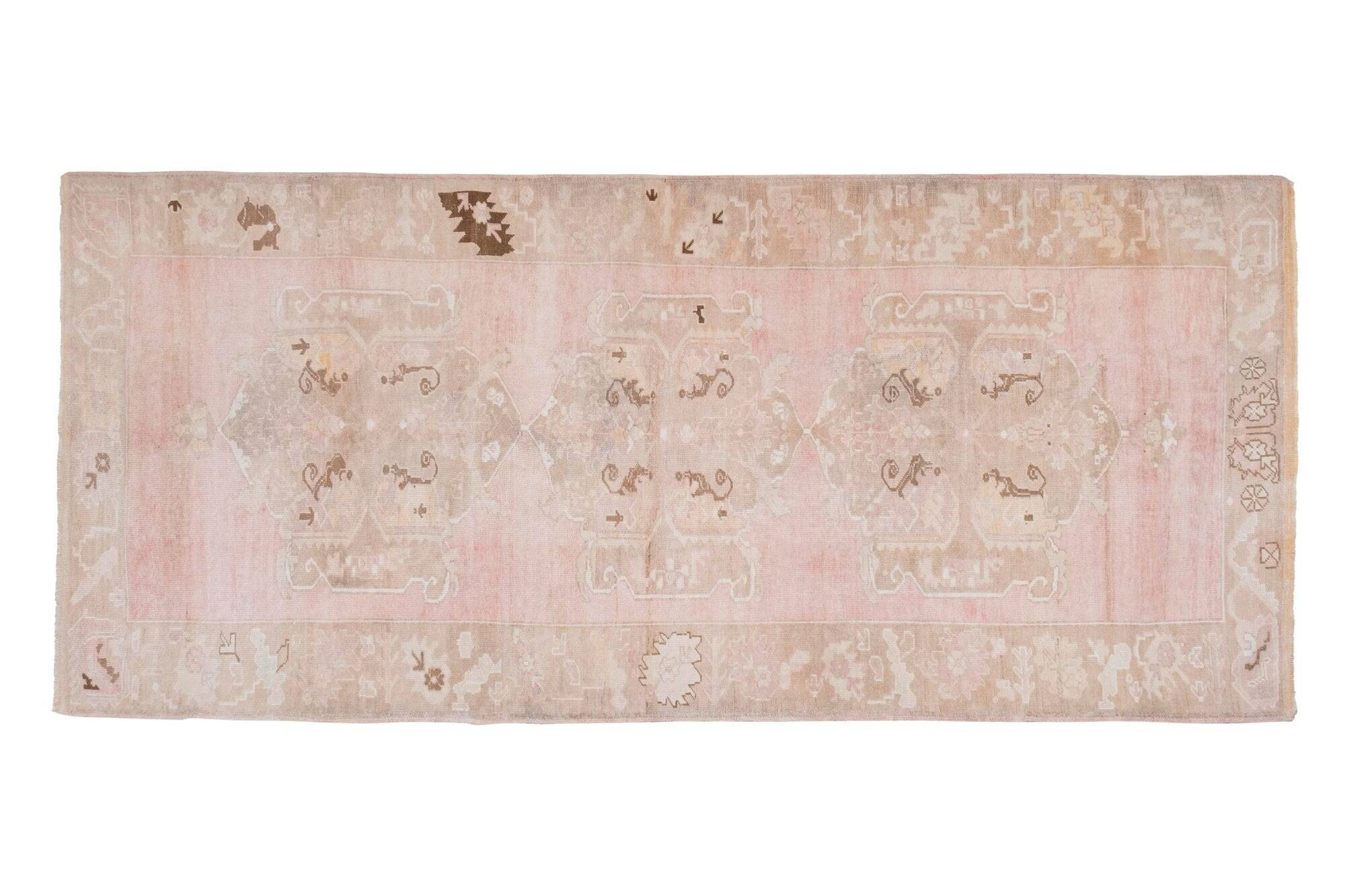 Vintage Turkish handmade rug 170x380 cm