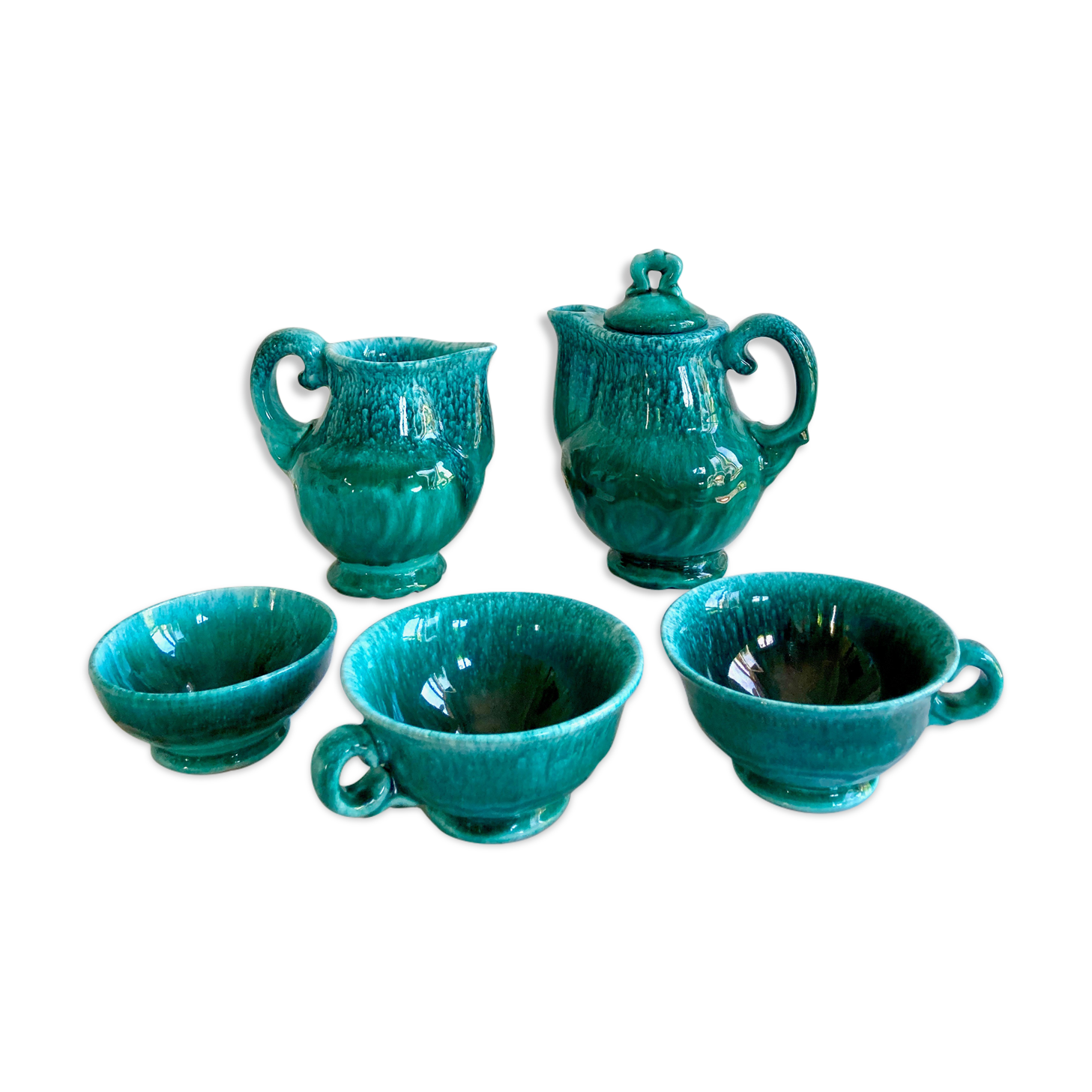 Mid century tea tea and cups earthenware service