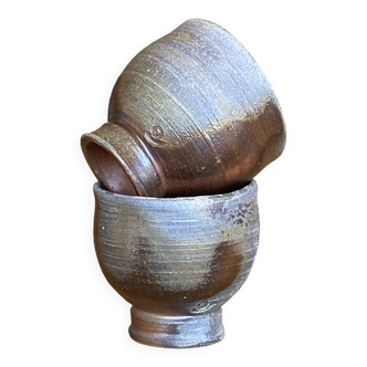 2 Studio pottery coffee cups