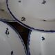 5 flat plates from the Nimy Royal Imperial Manufacture, Belgian manufacture