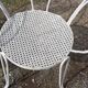 4 garden armchairs 1900 in wrought iron