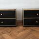 Pair of bedside tables Maison Roméo Paris by Jean-Claude Mahey, 1970s