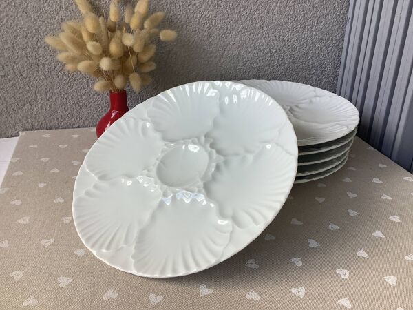 Assiettes à huîtres Bareuther Waldsassen Bavaria