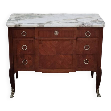 Louis XV Louis XVI rosewood commode, 19th century.