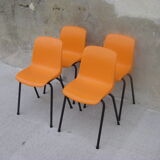 Set of four small children's chairs