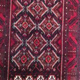 Vintage Afghan handmade rug - 100x183 cm