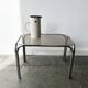 1970s Mid-Century modern tubular chrome and smoked glass nesting tables