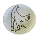 Vintage porcelain plate by jean cocteau 1970