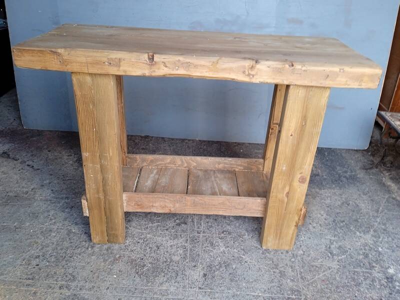 Workbench 120cm old solid wood