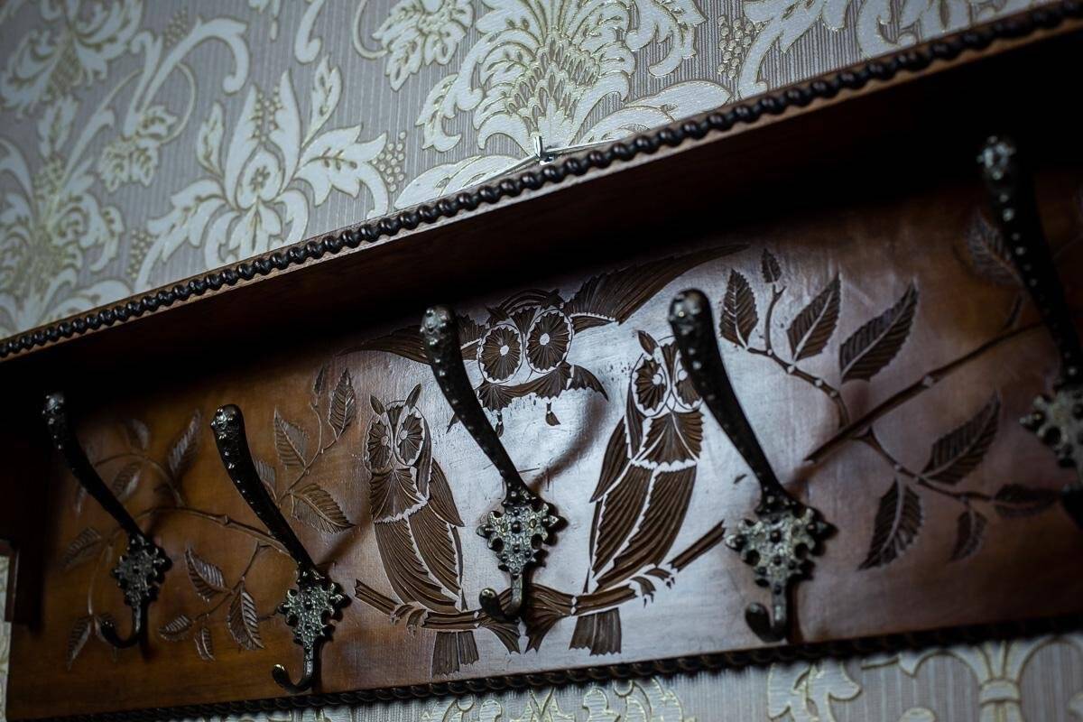 Wooden Coat Rack, 1940s