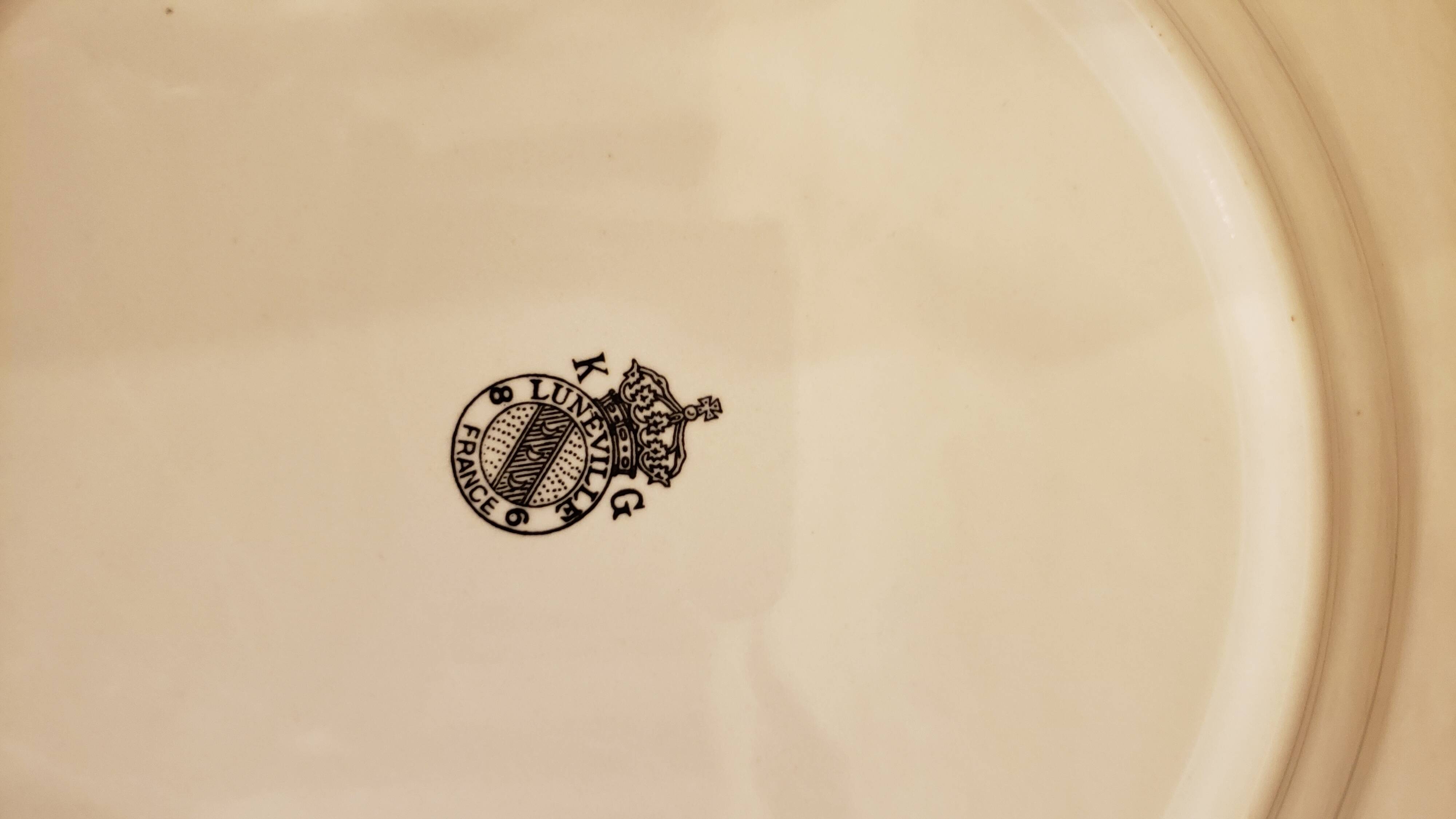 2 superb Lunéville earthenware plates