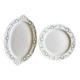 Set of 2 antique ironstone dishes - Villey de Longchamp
