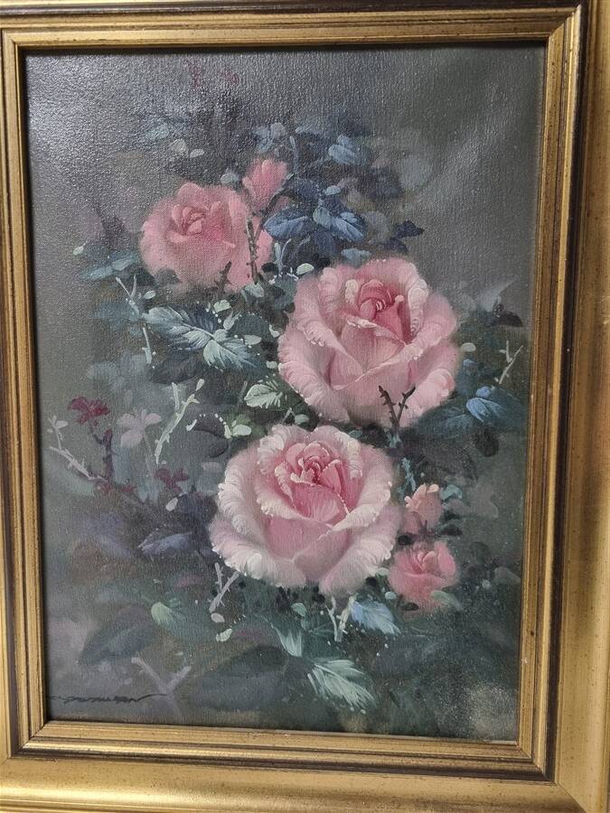 Tableau bouquet de roses