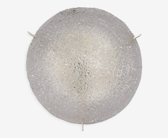 Plafonnier en verre bombé