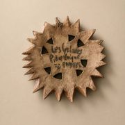 Ceramic sun mask, Roland Zobel, The Cyclades Anduze