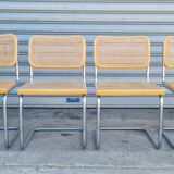 Set of 4 chairs cesca B32 by Marcel breuer