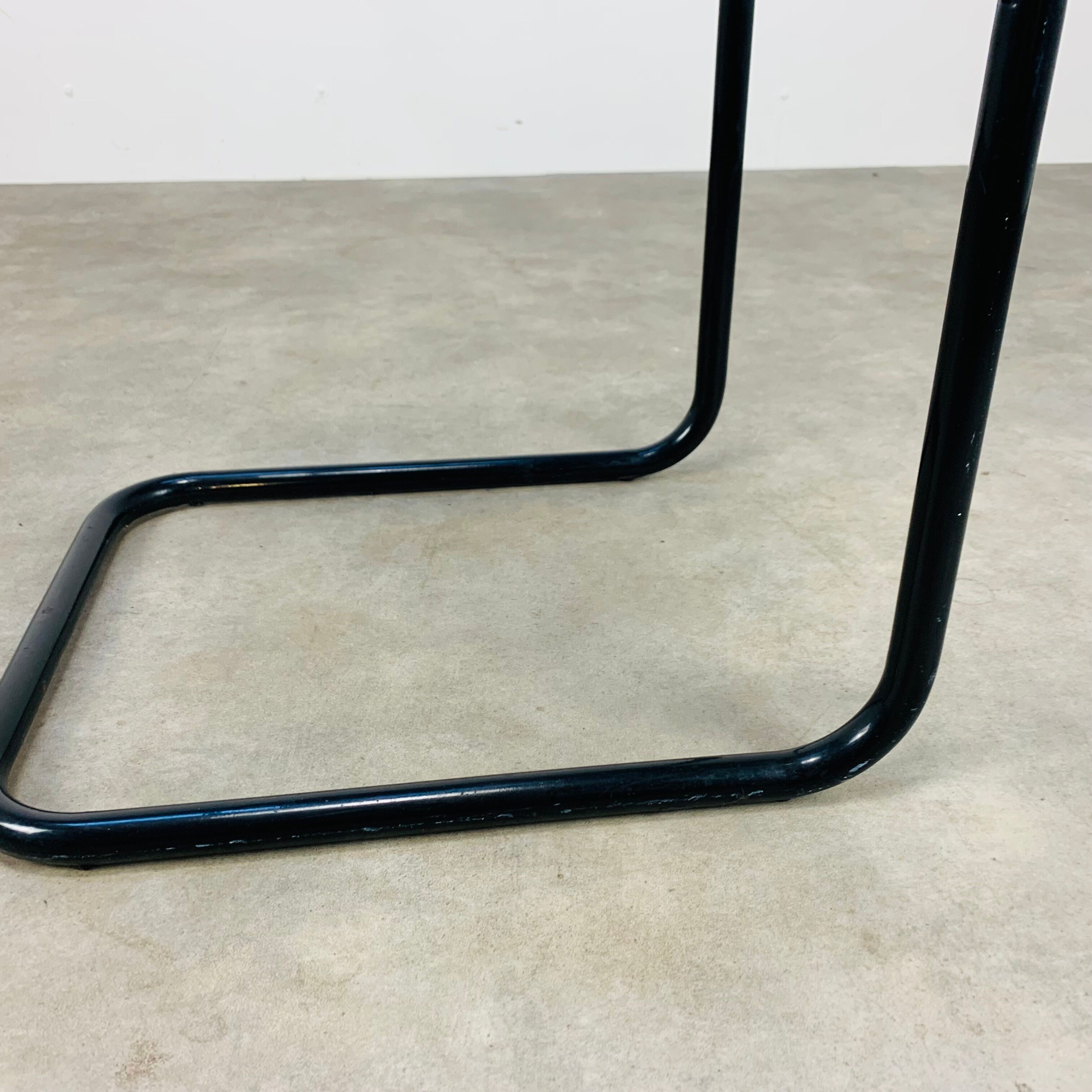80s perforated metal Cantilever chair