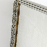 Large silver Art Deco mirror 53x40cm