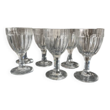 Suite of 6 nancy crystal wine or water glasses