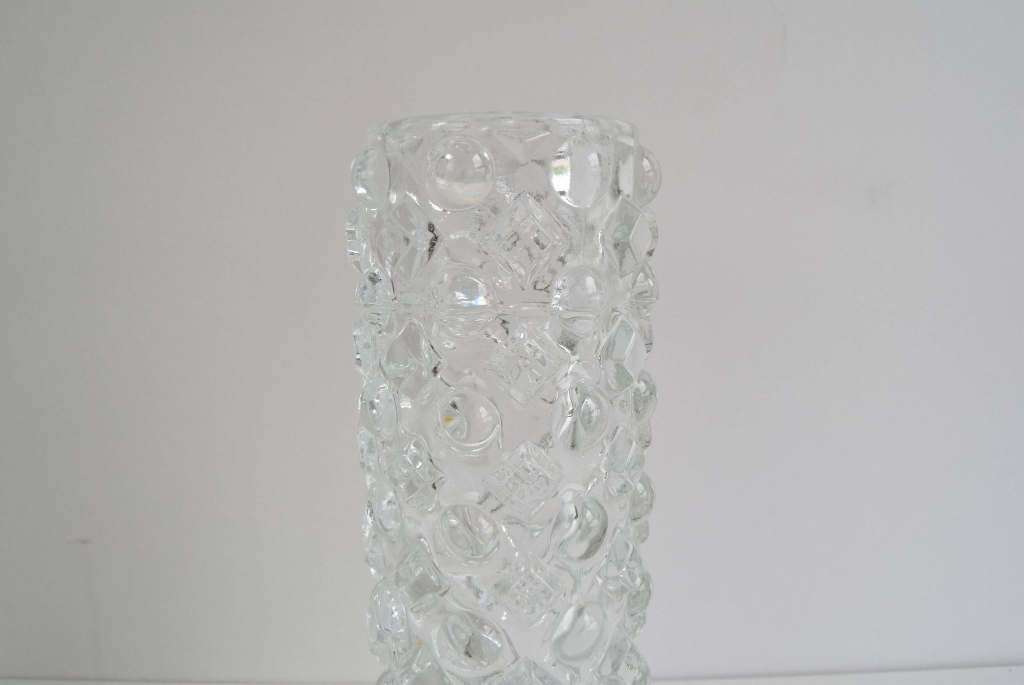 Vintage Glass Vase by Pavel Pánek for Sklo Union Libochovice, 1970's.