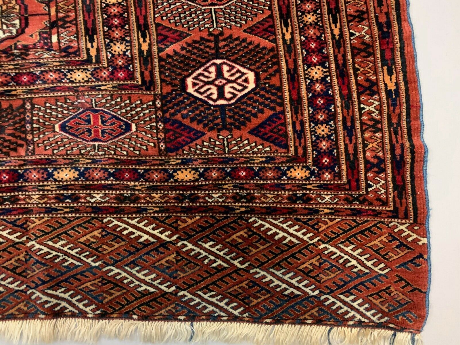 Turkmen tekke main carpet, 290x240 cm