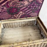 Rattan and textile worker, 2 chests, 1960s
