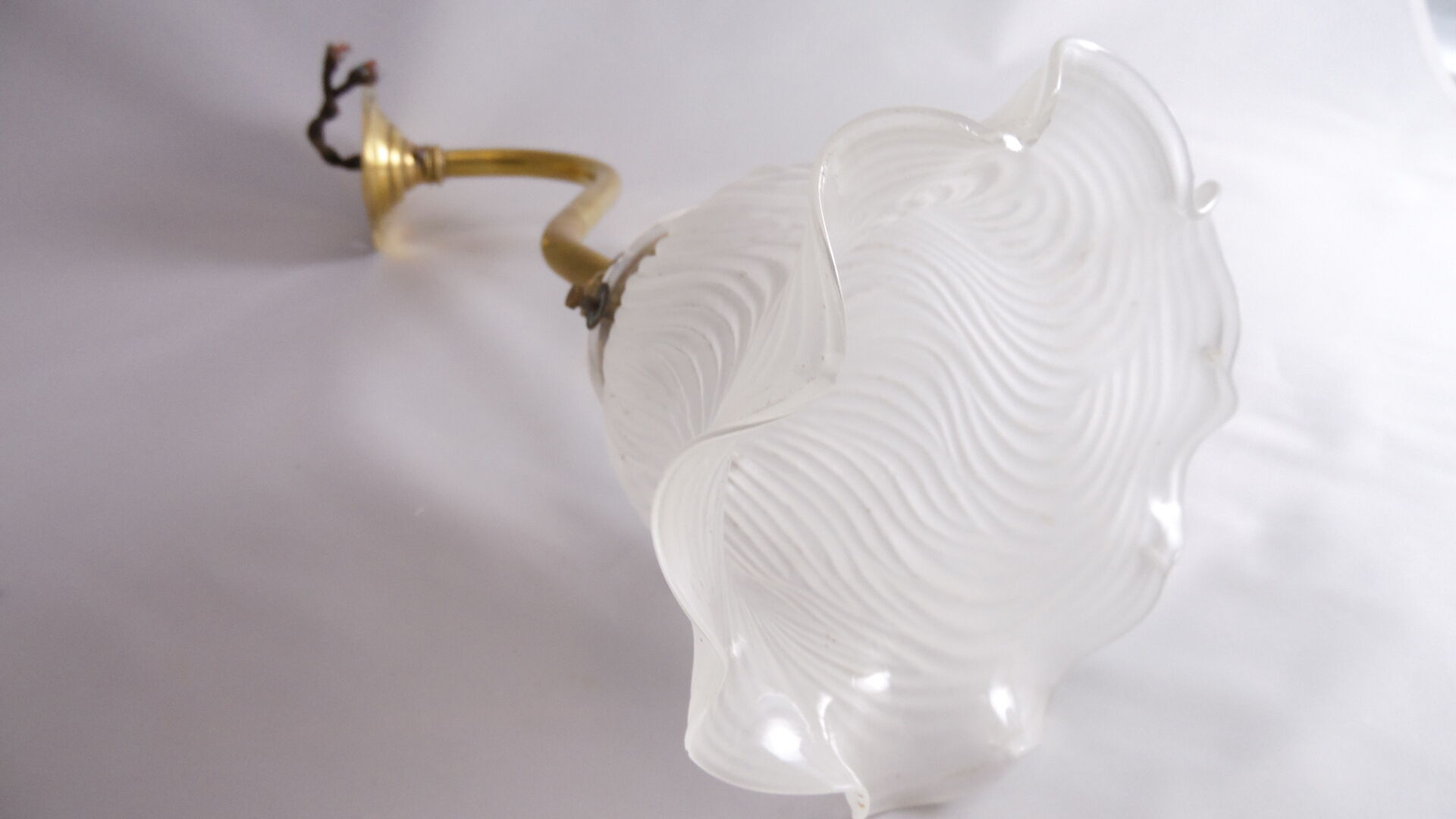 Gooseneck frosted glass Tulip applique