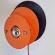 Mid-Century Metal Discus Wall Lamp attributed to Herda, 1960s