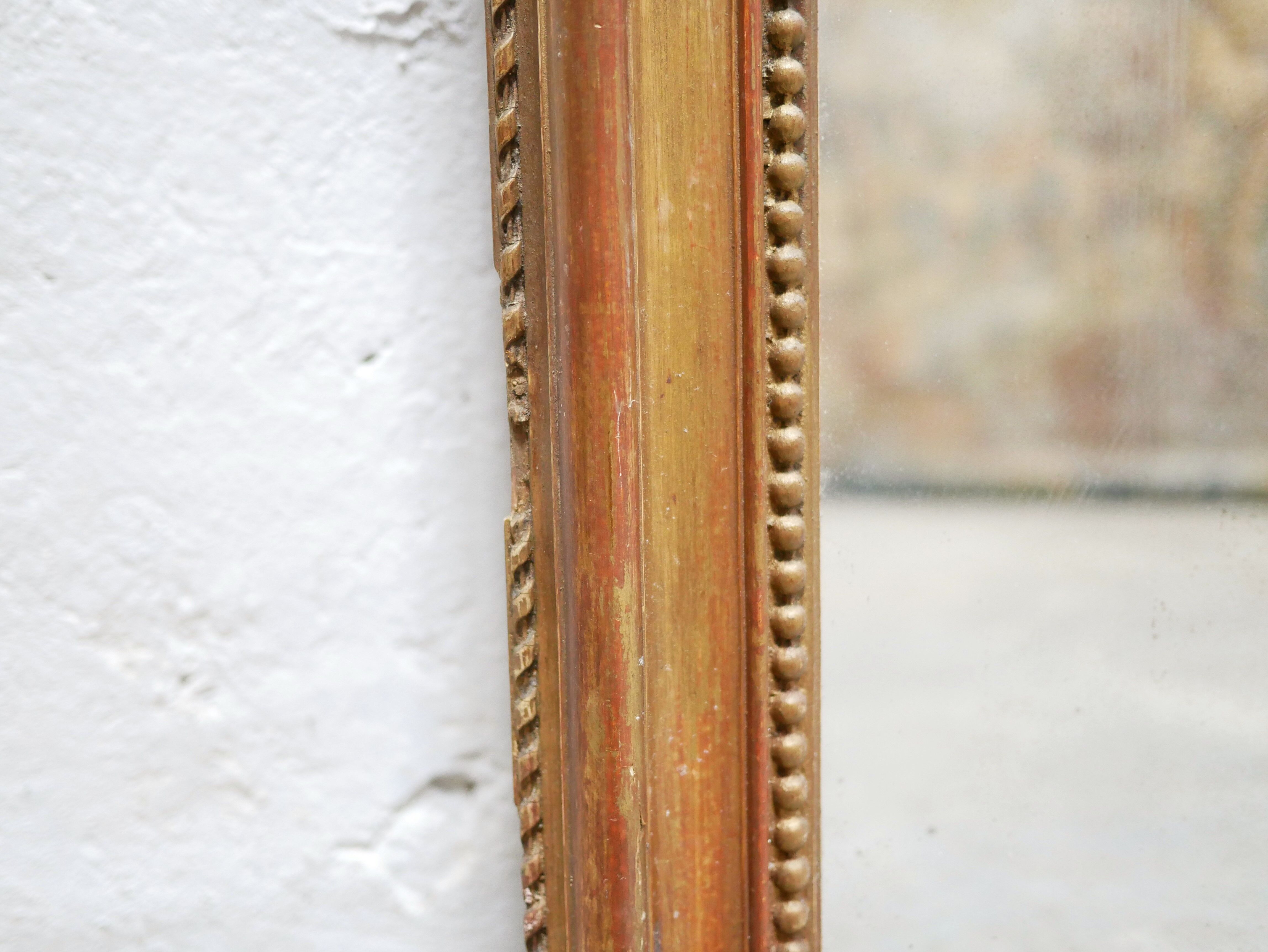 Old rectangular mirror Louis Philippe 150cm x 107cm