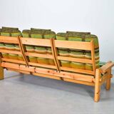 Rainbow Color Yngve Ekstrom Pinewood 3-Seat Dymling Sofa for Swedese 1970s