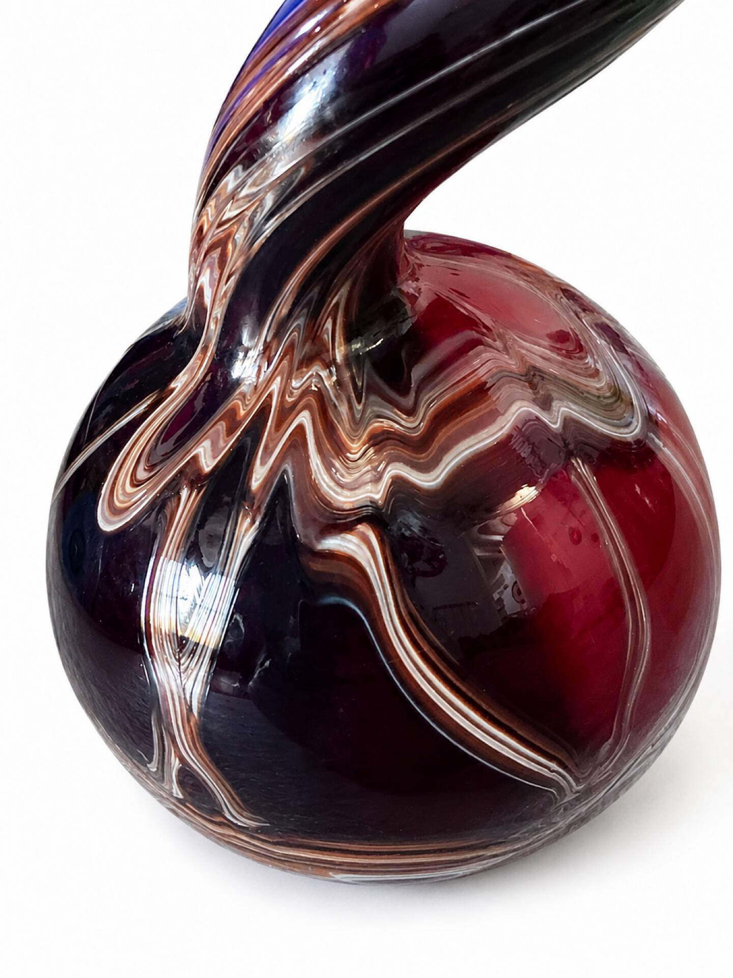 Vase de sol en verre de Murano sculpture 64 cm style mid-century moderne Fenicio Somm