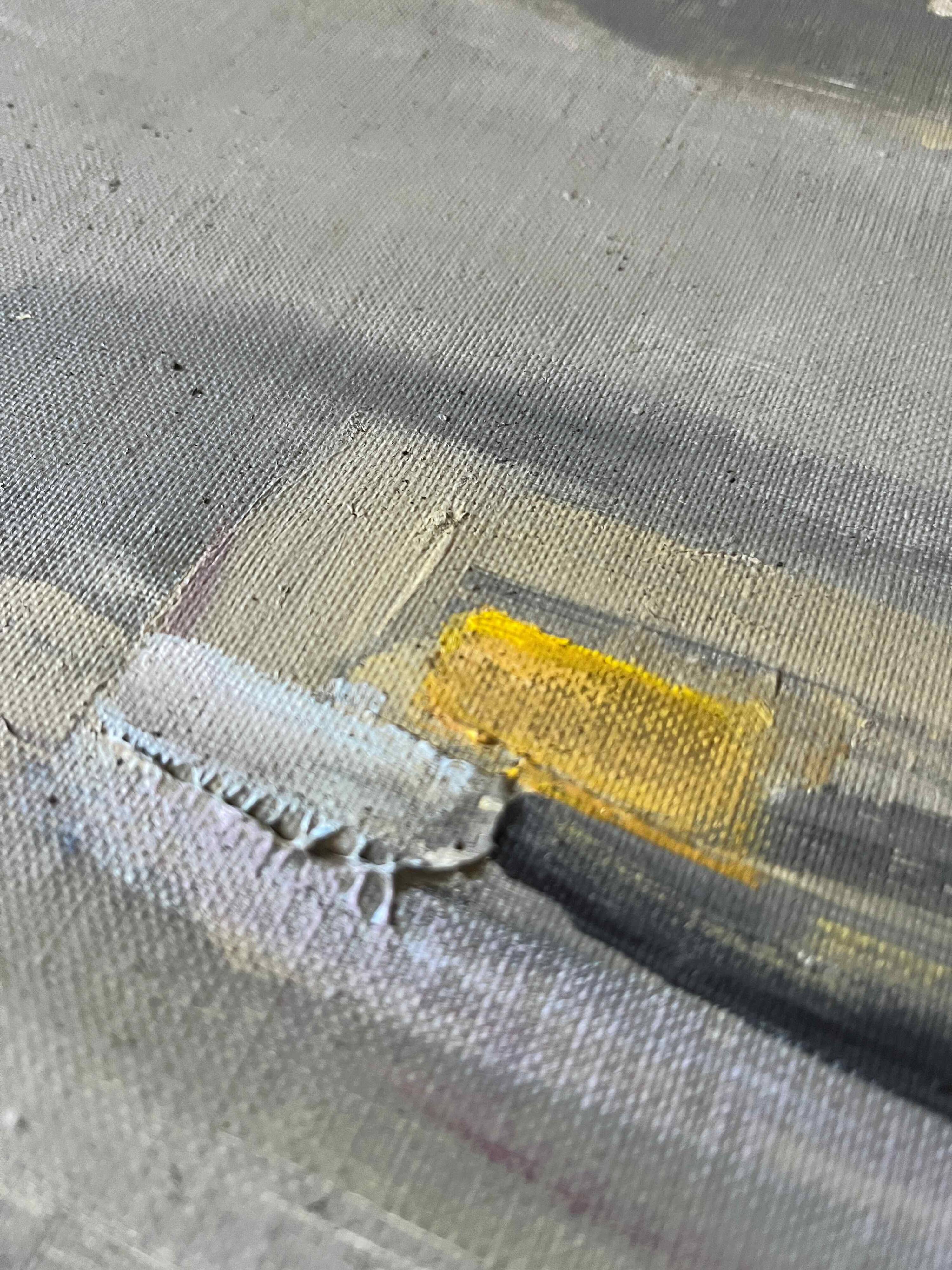 HST Marine painting "Industrial port" signed around 1950