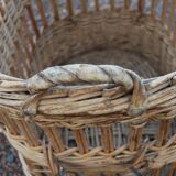 Old and large wicker baker's basket - 1920s-30s