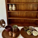 3 Spice bowls, glazed stoneware