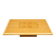 Design coffee table in maple – marquetry top – 1970s vintage style