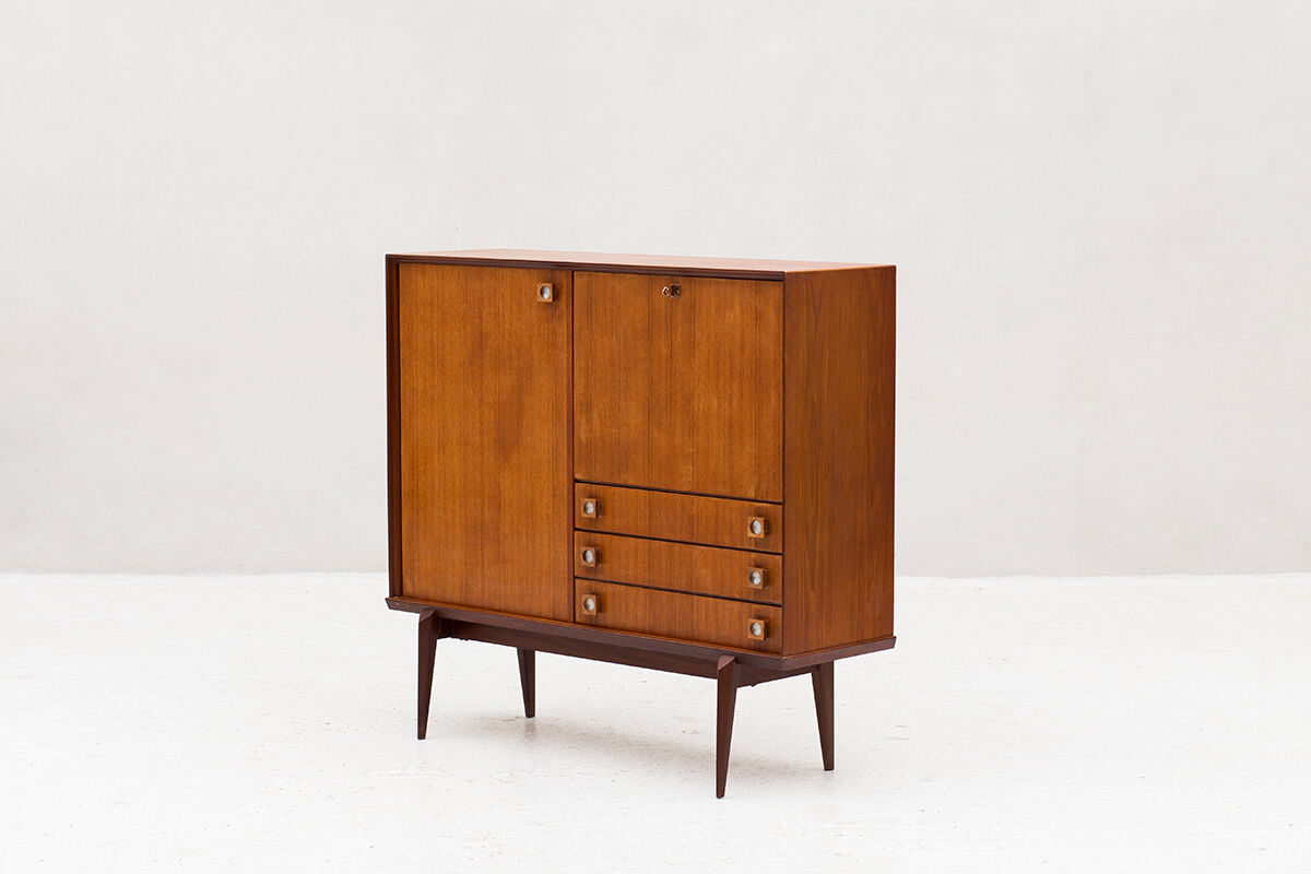 Cabinet de bar par Oswald Vermaercke pour V-form, Belgique, années 1960