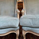 Pair of Louis XV style armchairs