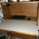 Secrétaire bureau vintage  4 pieds compas années 50