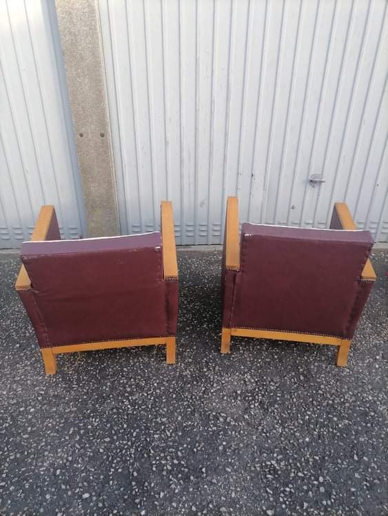 Paire de 2 fauteuil art deco