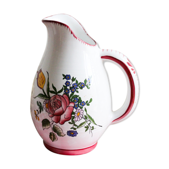 Pitcher in vintage earthenware