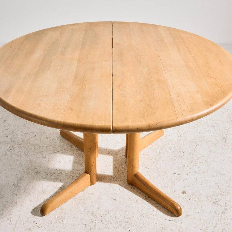 Alder Wood Dining Table from Vamdrup Stolefabrik, 1960s