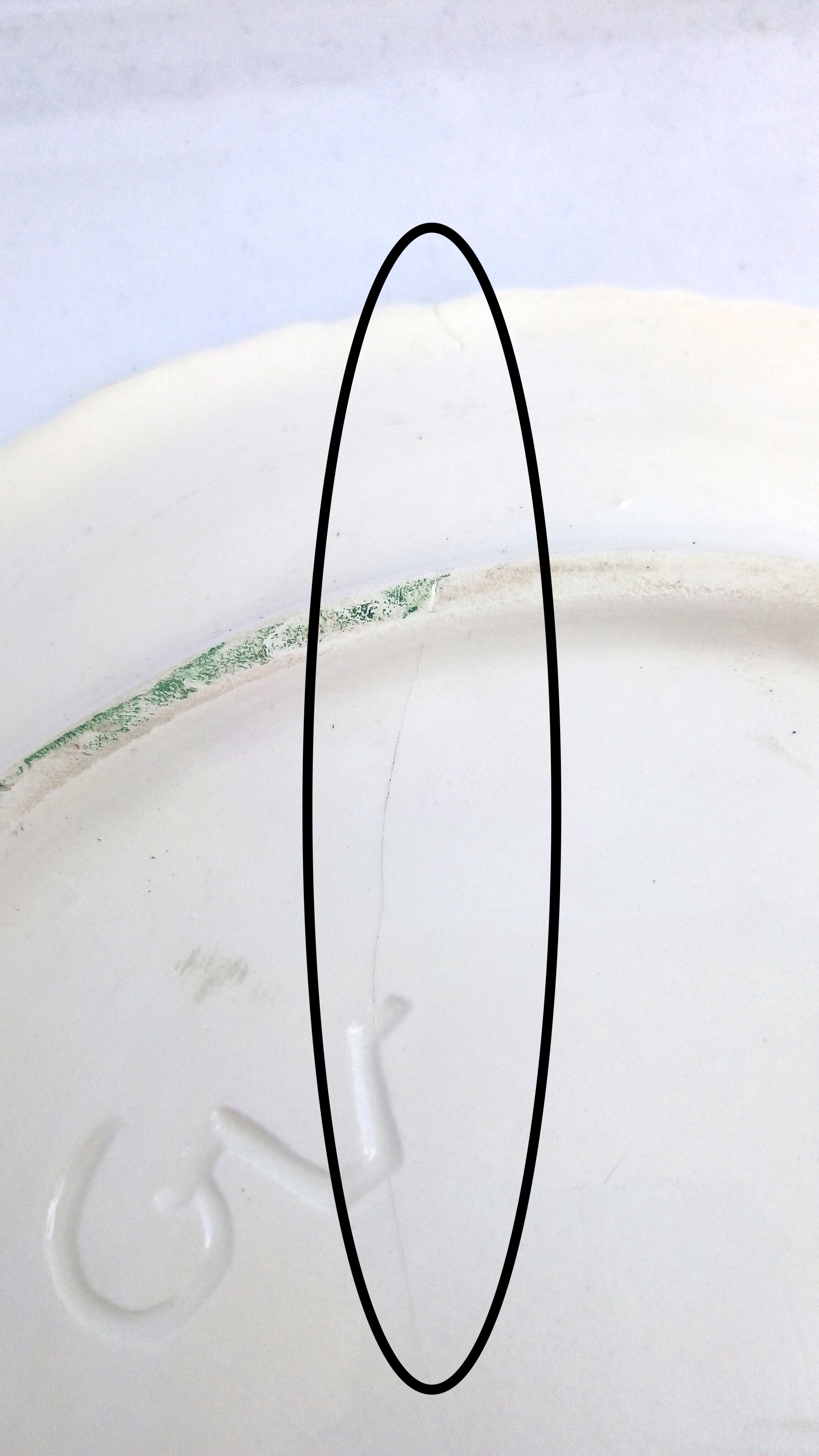 Green dabded leaf dish