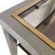 Pair of Brushed Steel Side Tables, Smoked Glass by Guy Lefèvre