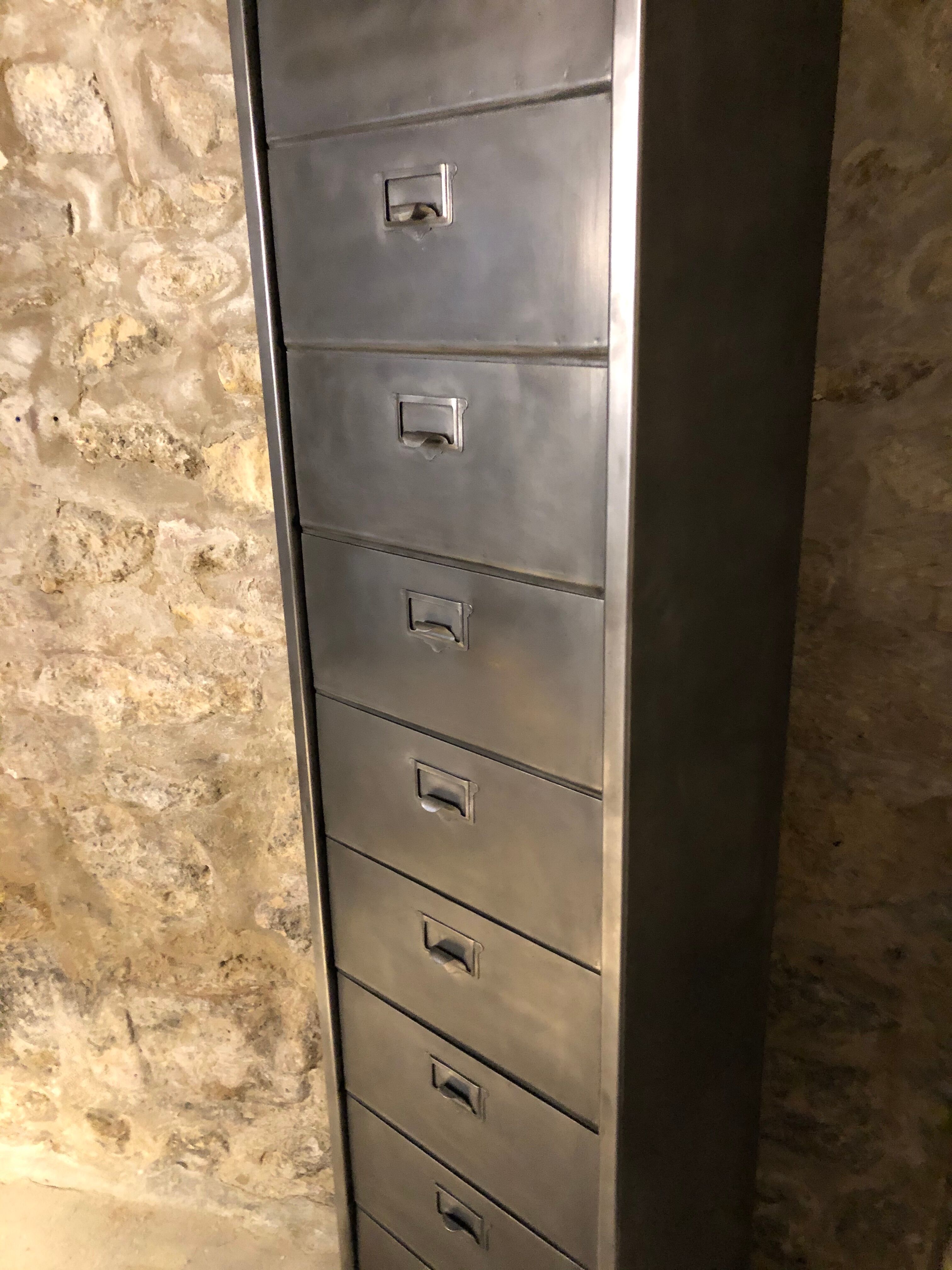 Furniture Ronéo industrial flaps wood metal