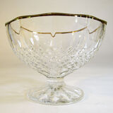 Thick glass stand bowl